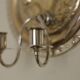 Pair of Vintage Silver/ Nickel Plated Swedish Sconce