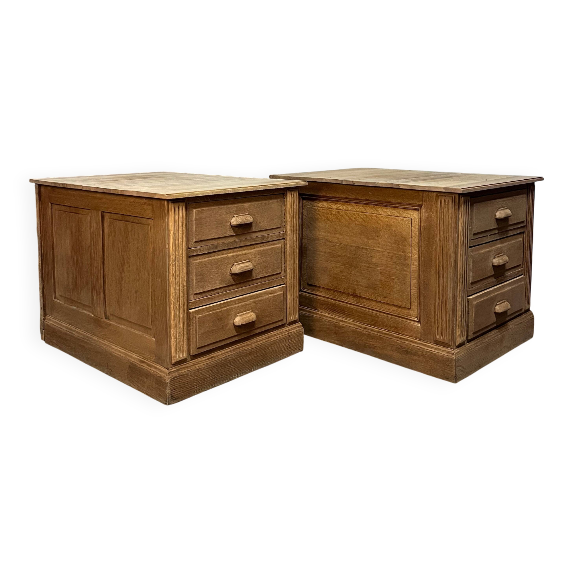 Raw oak drawer furniture
