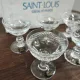 Set of 6 crystal digestif glasses from Saint Louis Trianon - NEW