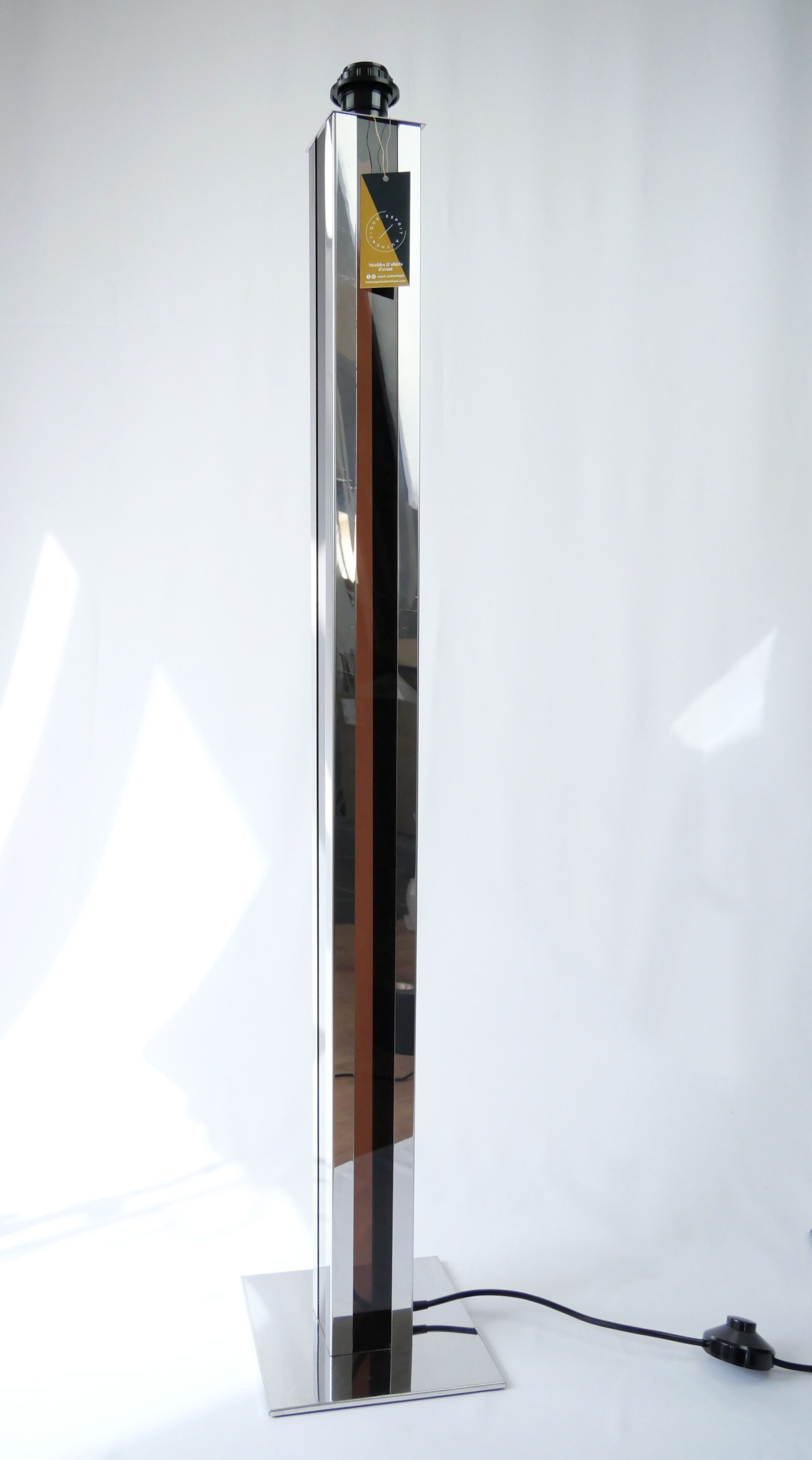 Plexiglass/metal floor lamp 70s