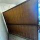 Rustic two-body oak sideboard from the 1960s.