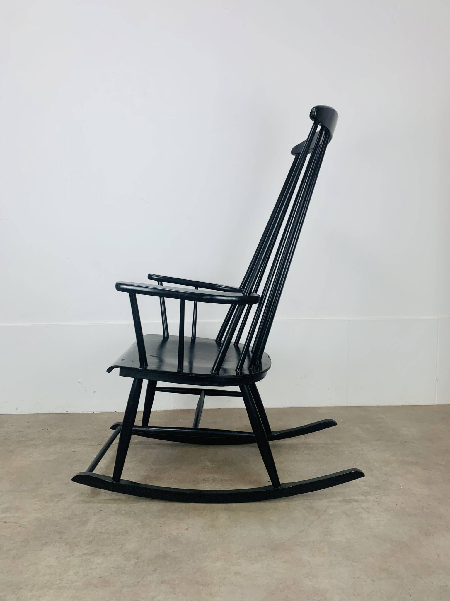 Rocking-chair scandinave style Tapiovaara, années 60