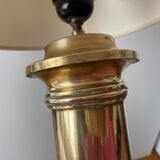 Brass column lamp neoclassical style 60s vintage