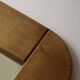 Large oak mirror 78x78, Maison Regain 1978
