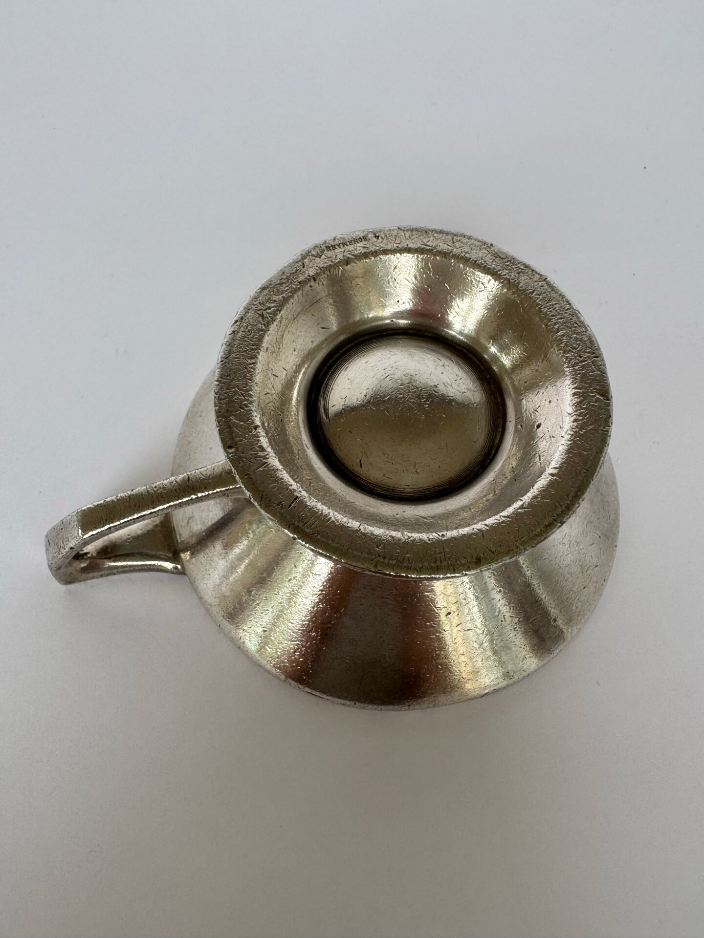 Set of 6 Mid Century Modern Silver Plated Coffee Cups