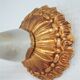 Hand sconce golden metal patinated opaline vintage