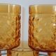 Lot de 5 verres à whisky ambrés années 70