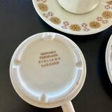 2 Tasses à PDJ avec sous-tasse Apilco an'. 80