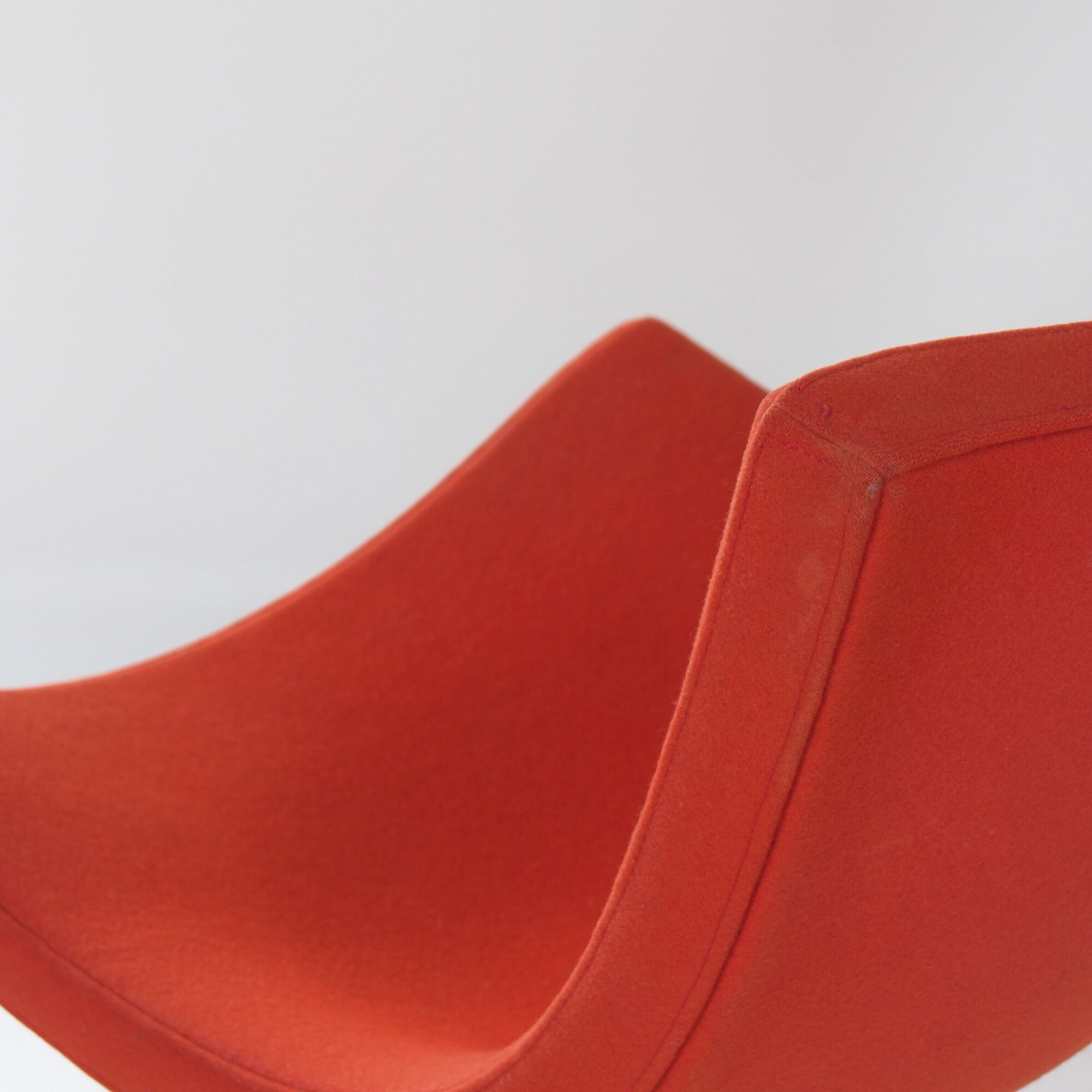 Y’s swivel armchair by Christophe Pillet for Cappellini, 1990s, orange-red