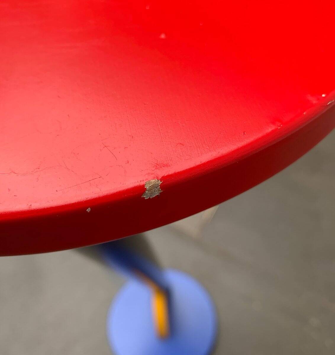 Postmodern wooden plant stand or side table