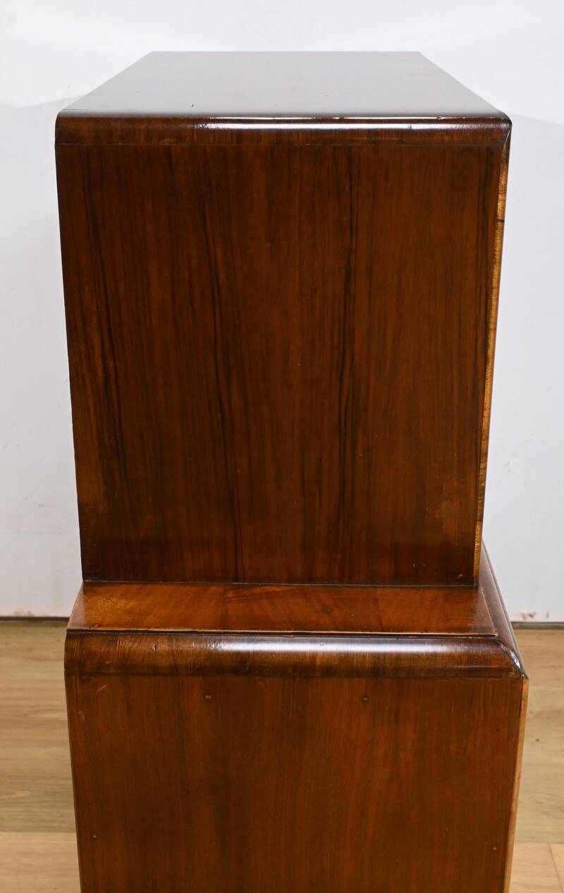 Meuble Vitré Rurka en Ronce de Noyer, Art Déco – 1940