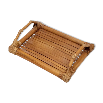 Bamboo tray and rattan size