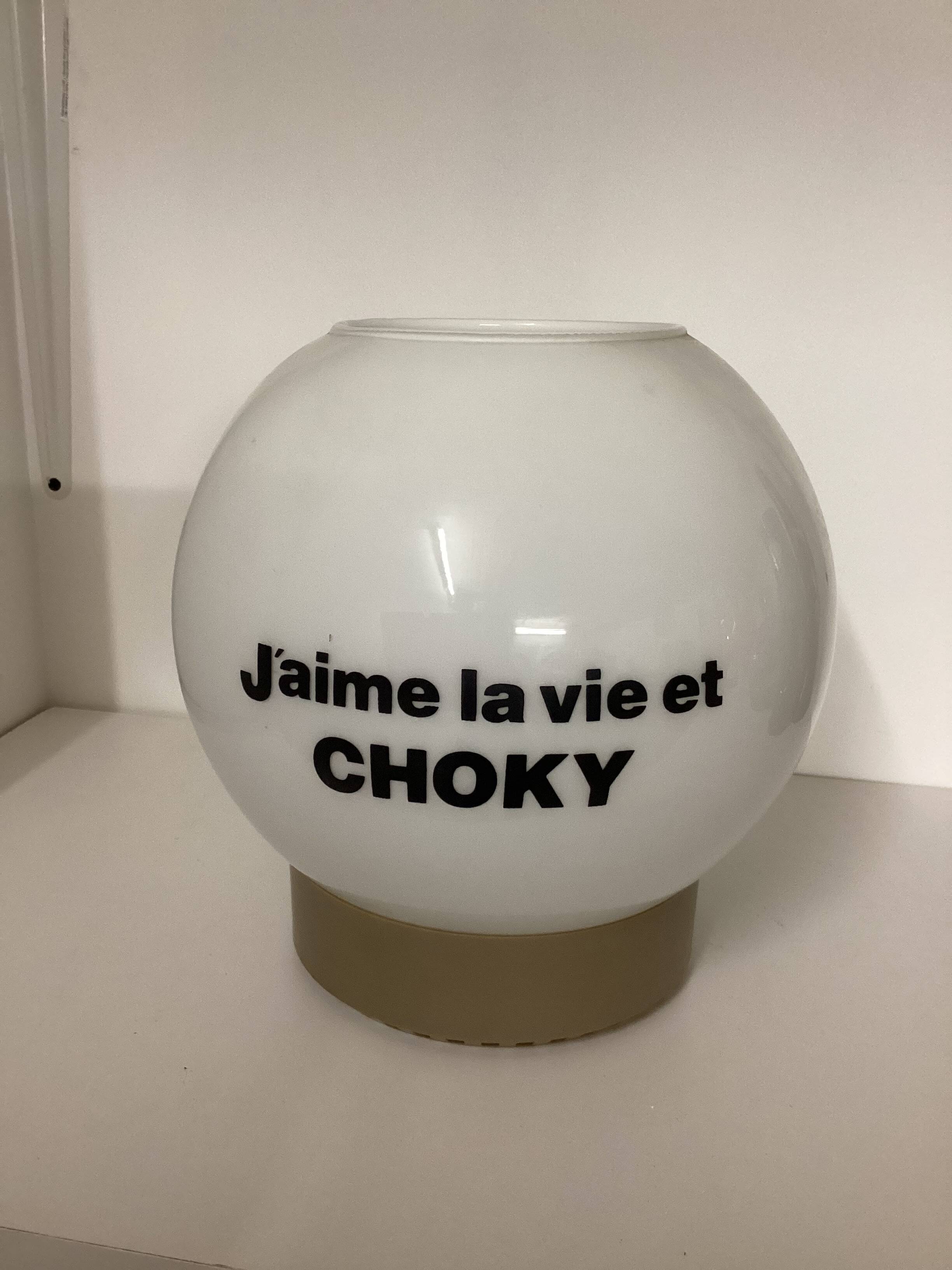 Choky ball lamp, vintage 70s