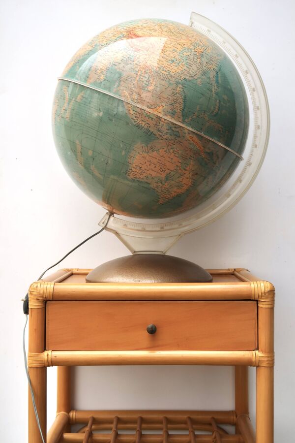 Très grande mappemonde lumineuse Illumina Proloisirs de 1964