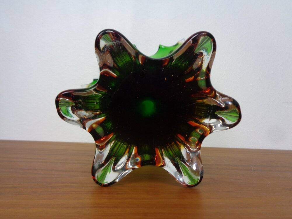 Murano Sommerso Glass Vase, 1960s