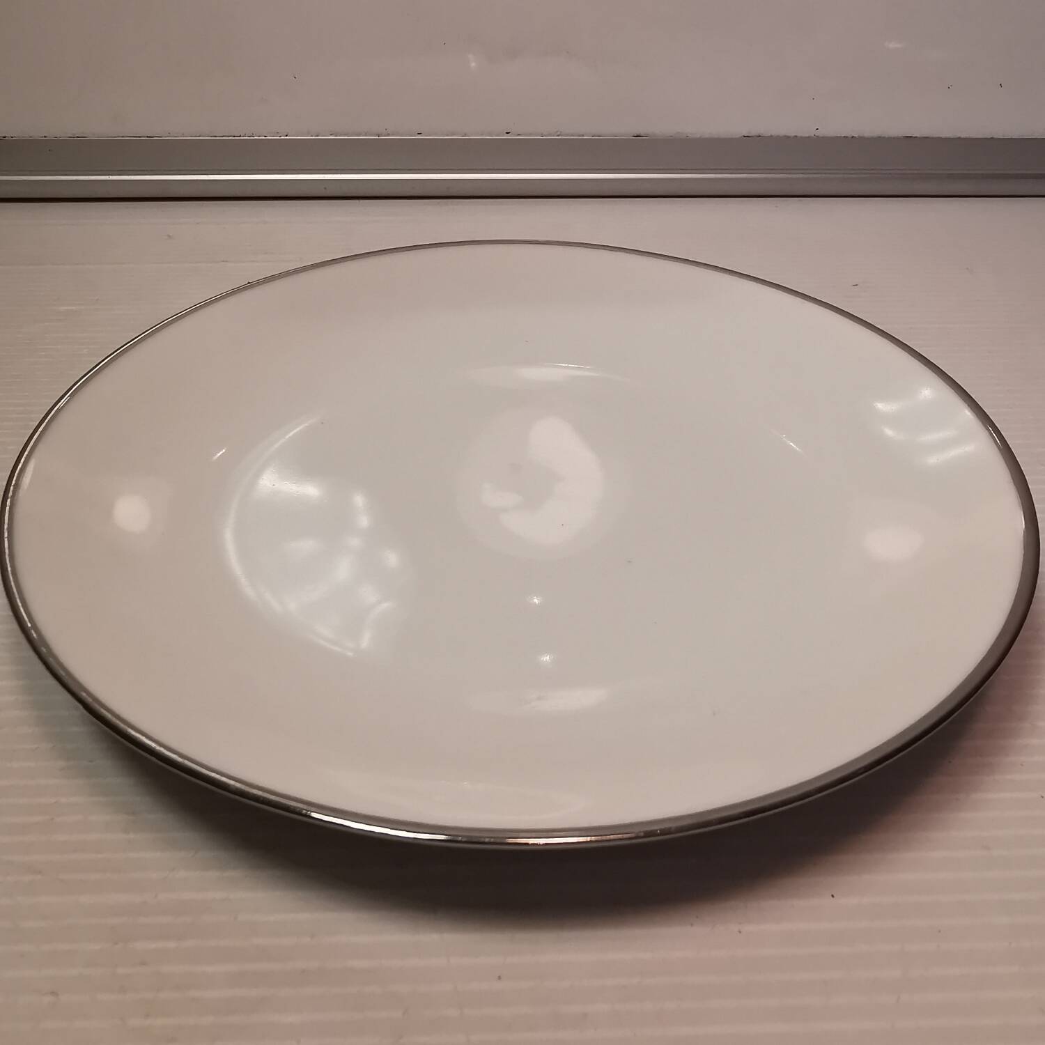 Set of 12 dessert / cake plates - bareuther bavaria silver liseret
