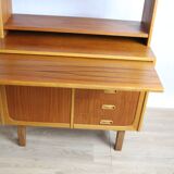 Vintage teak multifunctional bookcase 1960 DK