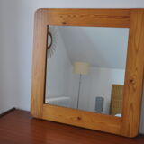 Miroir en bois années 70 pin