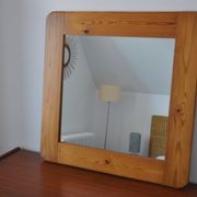 Miroir en bois années 70 pin