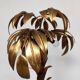 Vintage brass leaf palm tree table lamp Hans Kögl