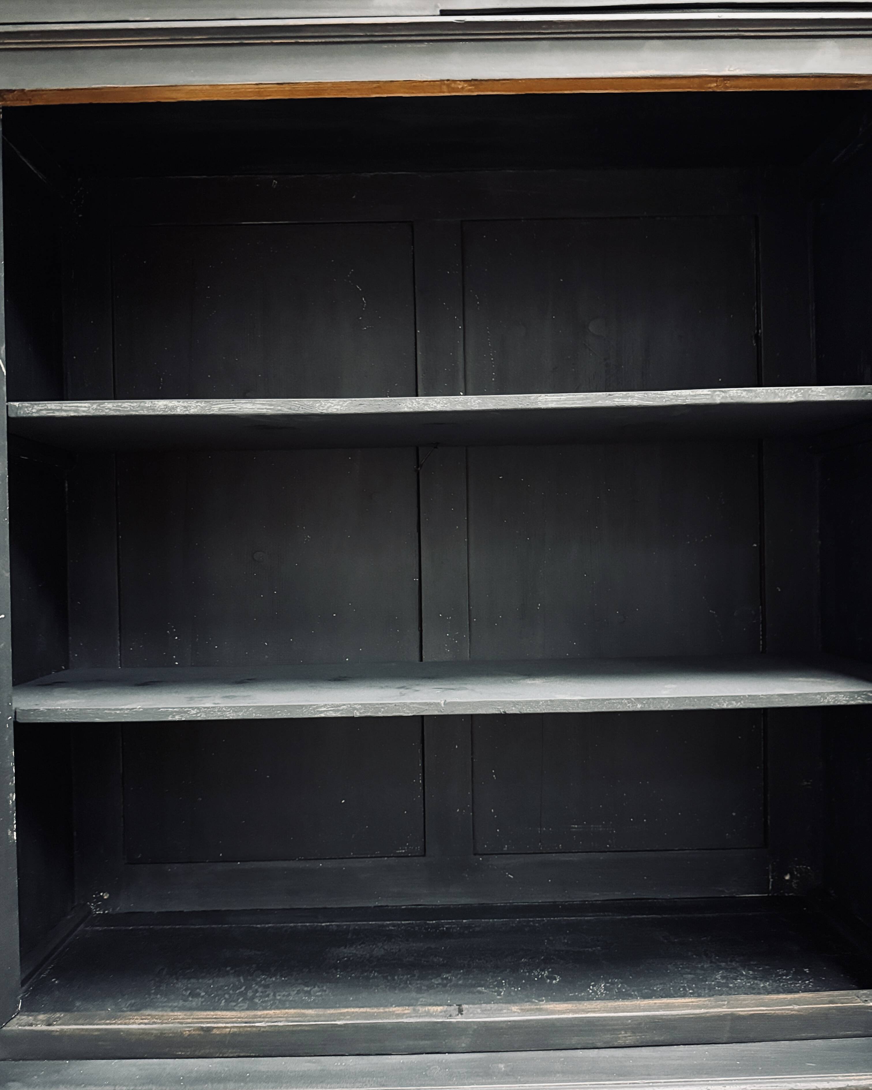 Louis-Philippe style black patina sideboard (restored)