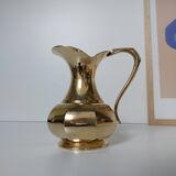 Brass octagonal pitcher vase