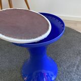 Tabouret tam tam bleu vintage