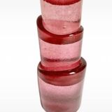 Blown glass candlestick by Bernard Heesen