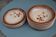 Assiettes en faïence St Amand modèle "Eglantine"