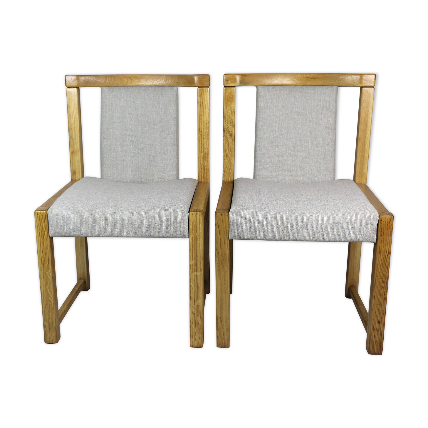 Chaises à manger beige vintage années 1970