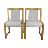 Chaises à manger beige vintage années 1970