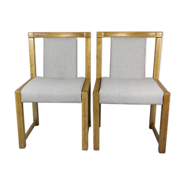 Chaises à manger beige vintage années 1970