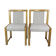 Chaises à manger beige vintage années 1970