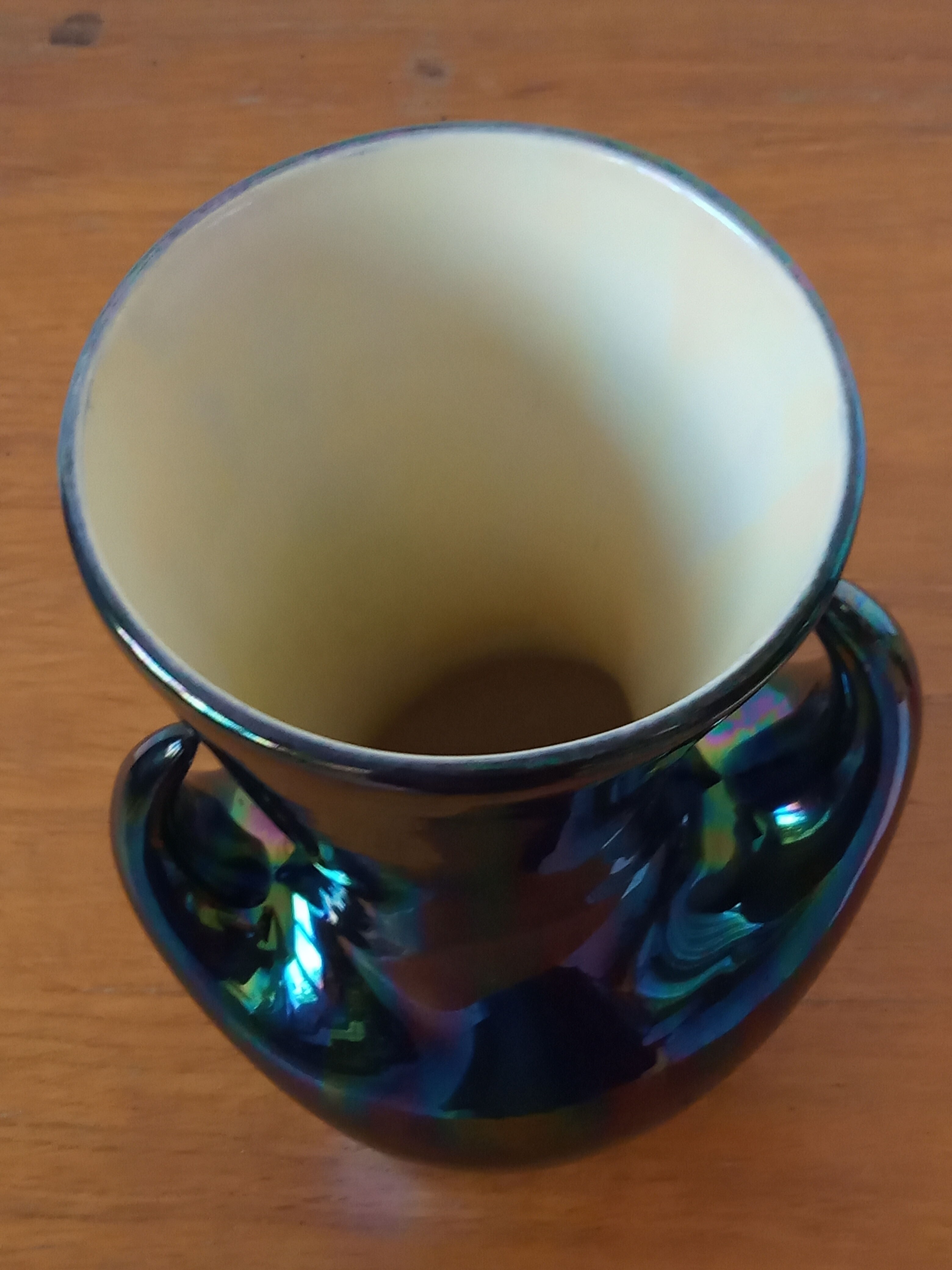 Vase Verceram black 50s/60s