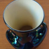 Vase Verceram black 50s/60s