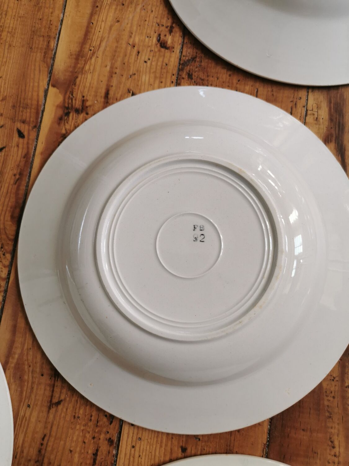 Blue Badonviller retro hollow plates