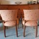 2 fauteuils bridge saumon