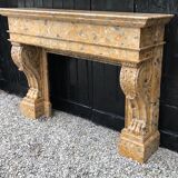 Breach of Aleppo nineteenth century marble fireplace
