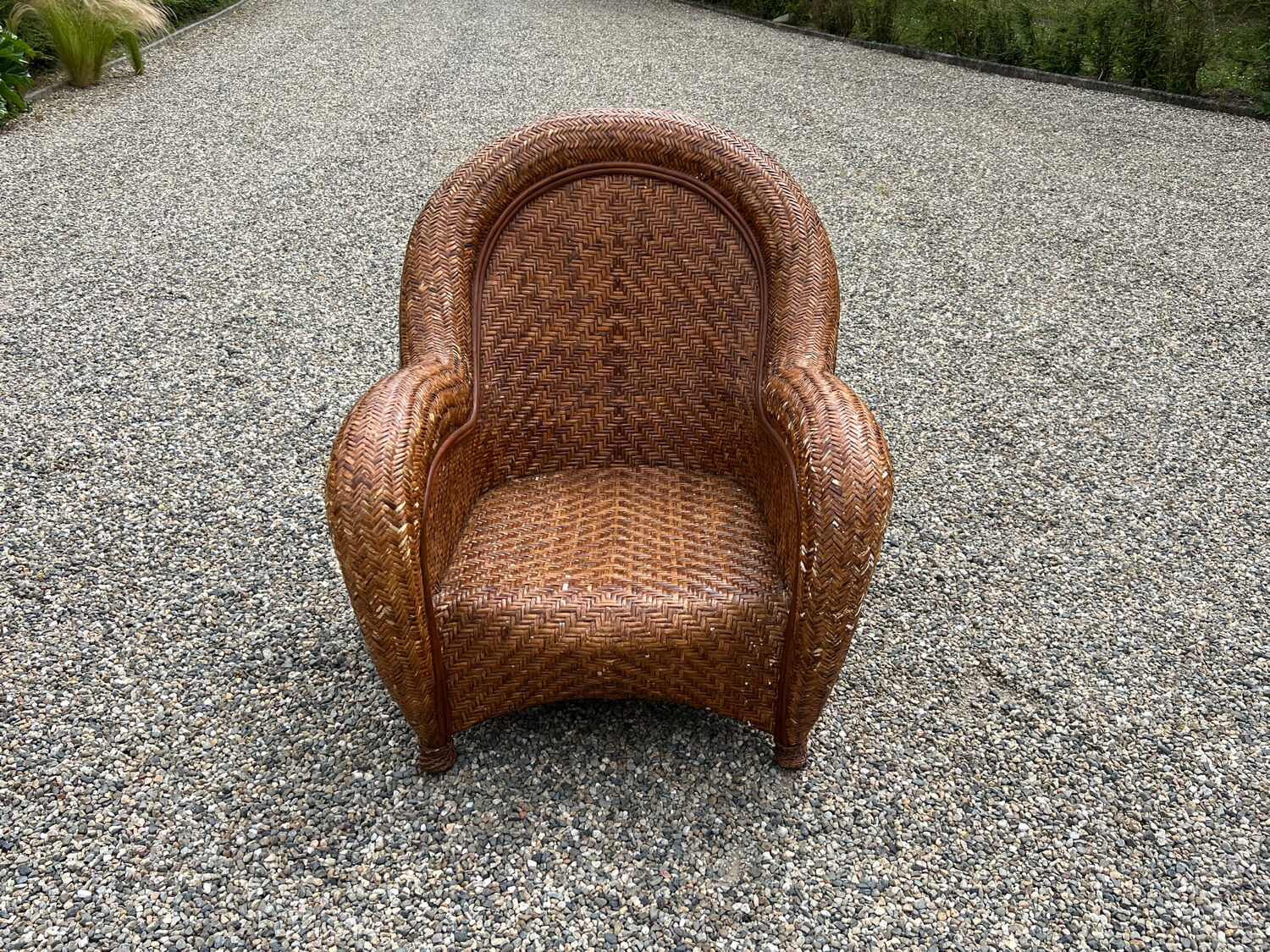 Rattan sofa and armchair