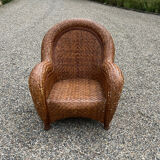 Rattan sofa and armchair