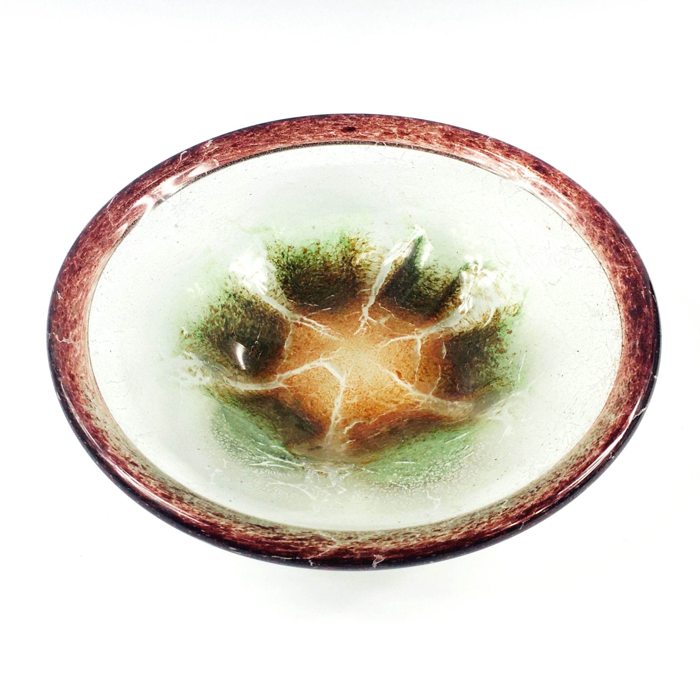 Art deco "Ikora" glass bowl by Karl Wiedmann for WMF, Germany, 1920s-30s