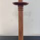 Blond wooden candle holder