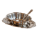 Antique silver-plated sauce boat with sauce spoon – Attached tray in Louis XV style