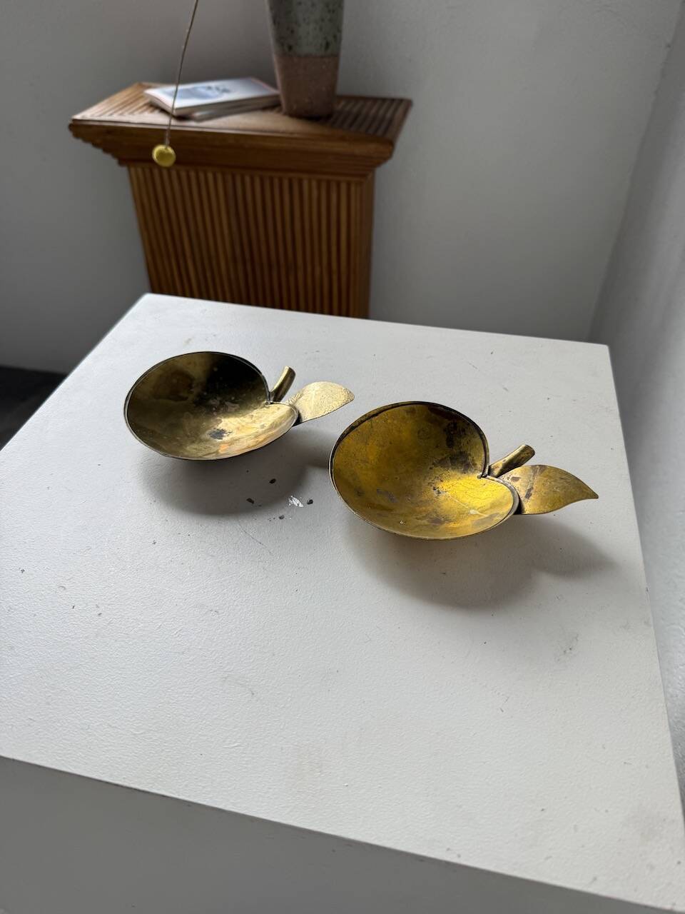 Brass "apple" pocket watch