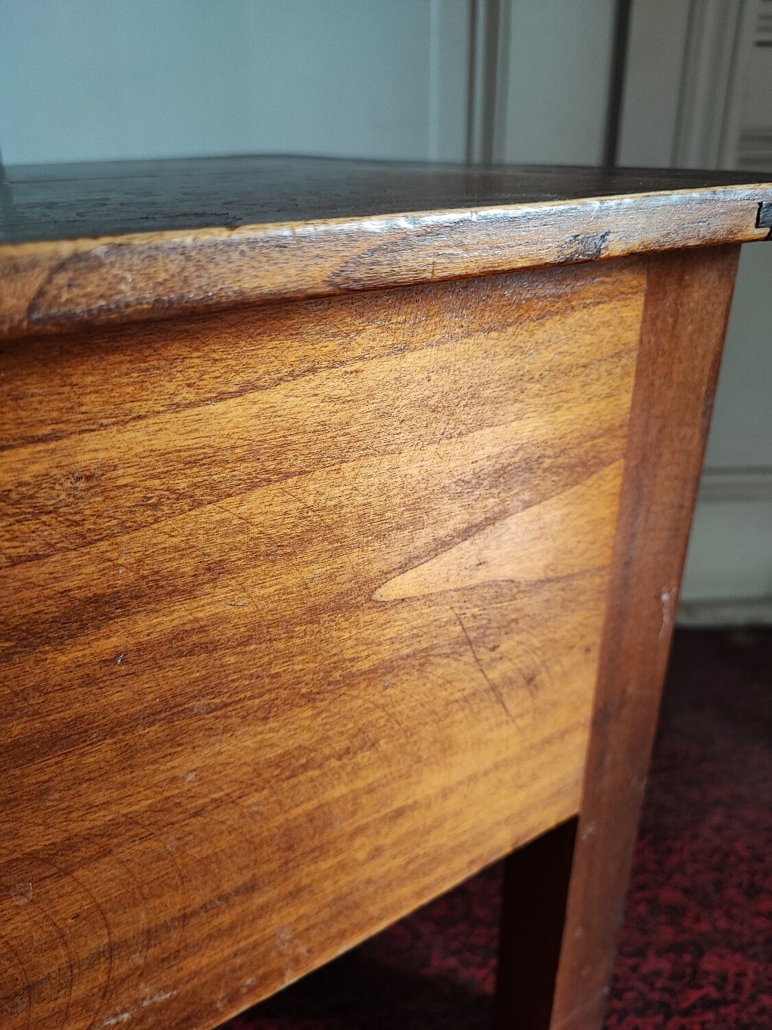 Wooden storage stool