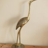 Decorative ibis in brass 47 cms