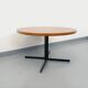 Large round coffee table in vintage Scandinavian style, modular into a table.
