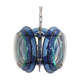 1970s gorgeous blue and green chandelier by veca. made in italy