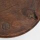 Hand-Carved Wood Tripod Stool, France, 1900s
