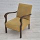 1950s, Danish design, armchair in original condition, furniture cotton/ wool fabric.